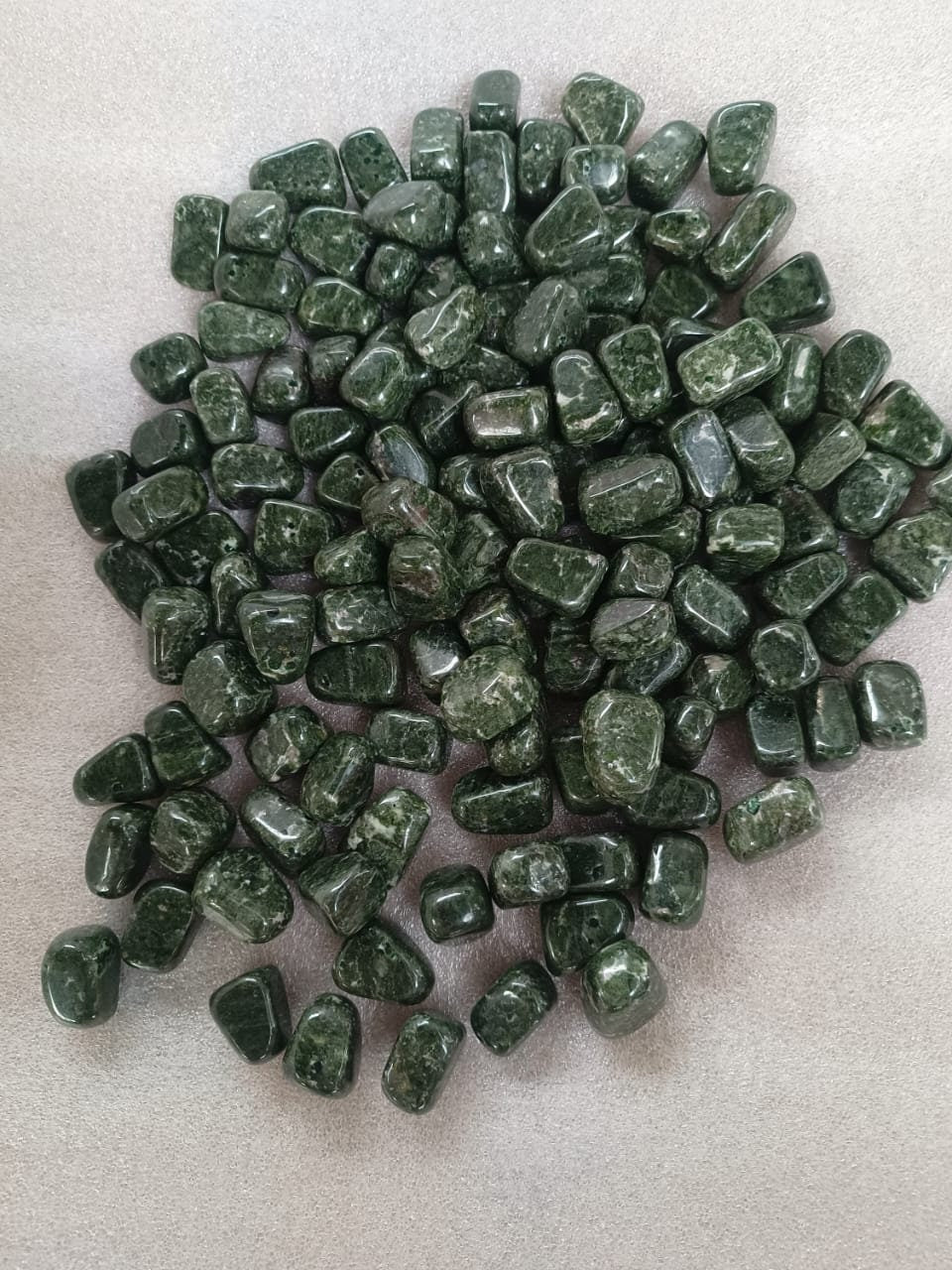 Green Garnet Uvarovite Tumbled Stones - Atyahara Rocks and Minerals