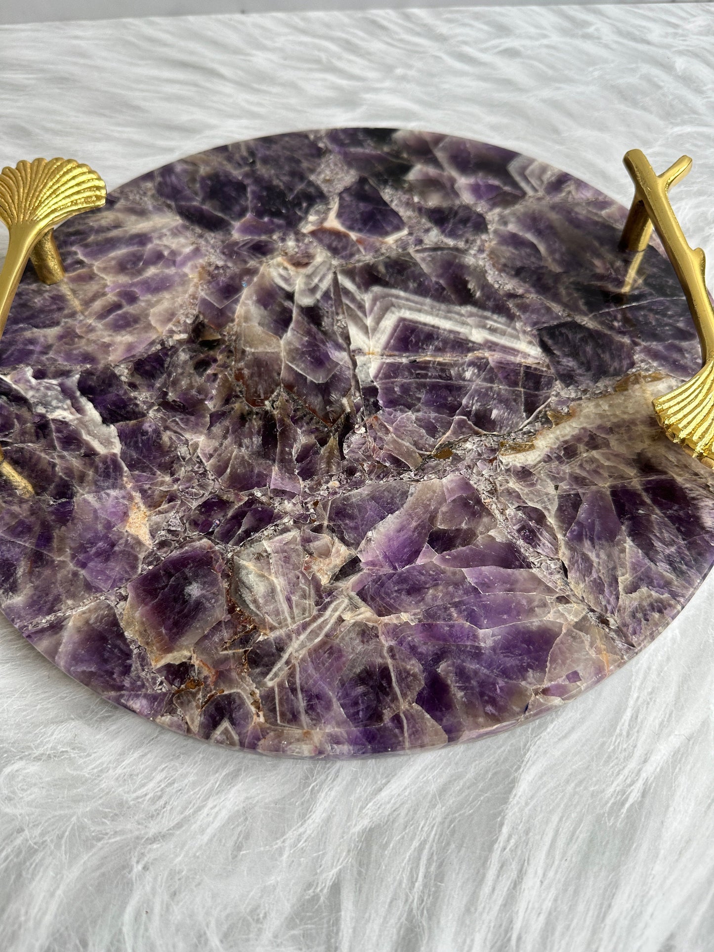 Amethyst Serving Tray - Atyahara Rocks and Minerals