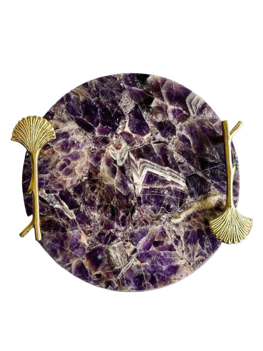 Amethyst Serving Tray - Atyahara Rocks and Minerals