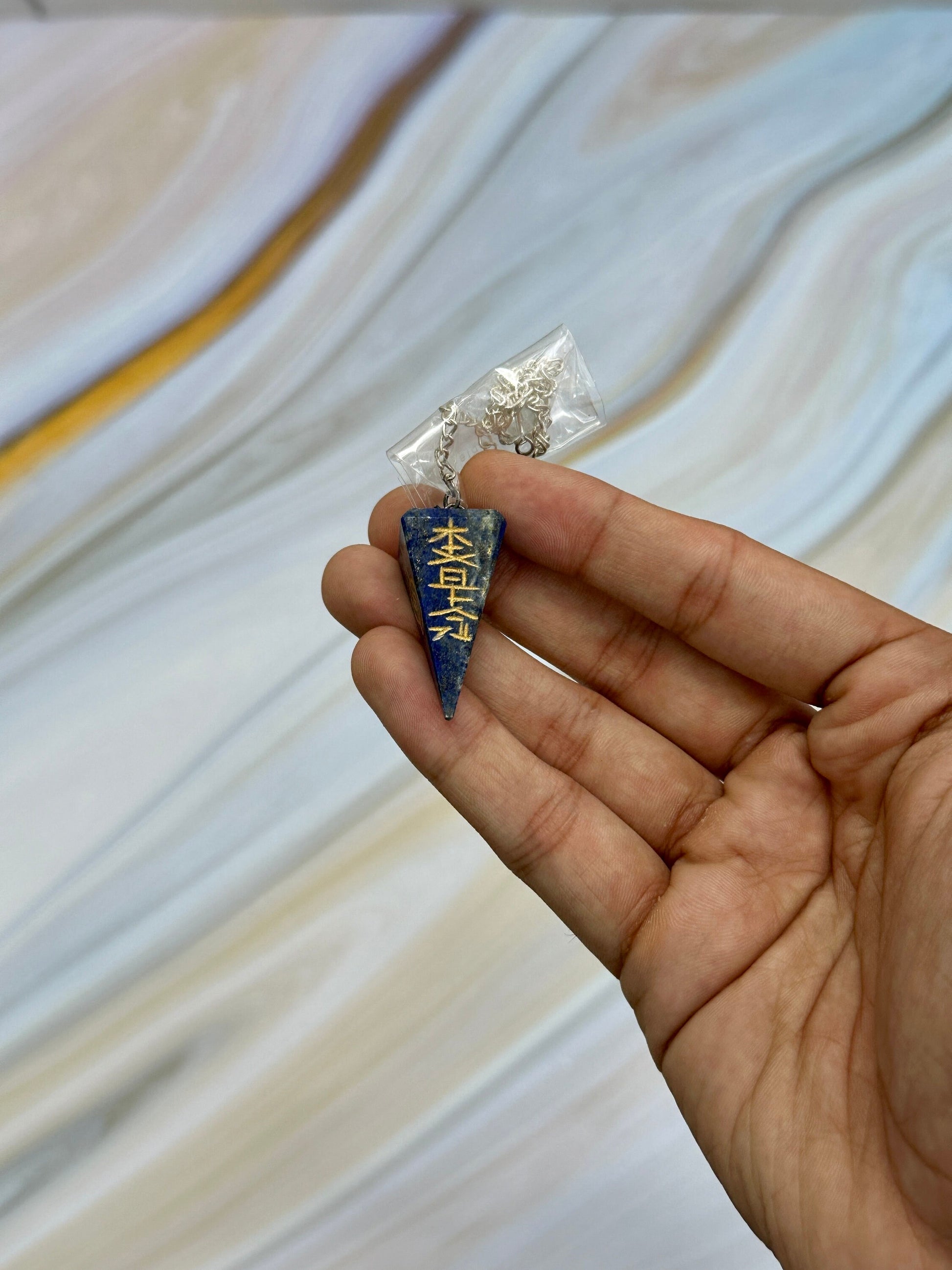 Lapis Lazuli Reiki Pendulum - Atyahara Rocks and Minerals