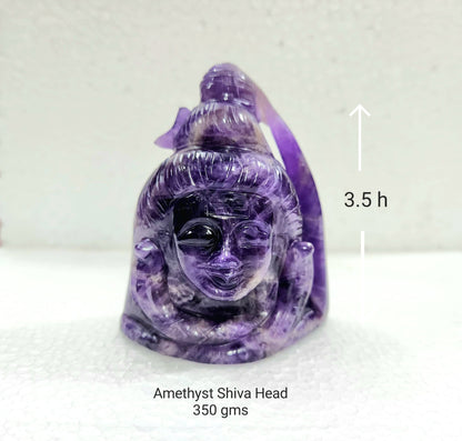 Amethyst Shiva Head - Atyahara Rocks and Minerals