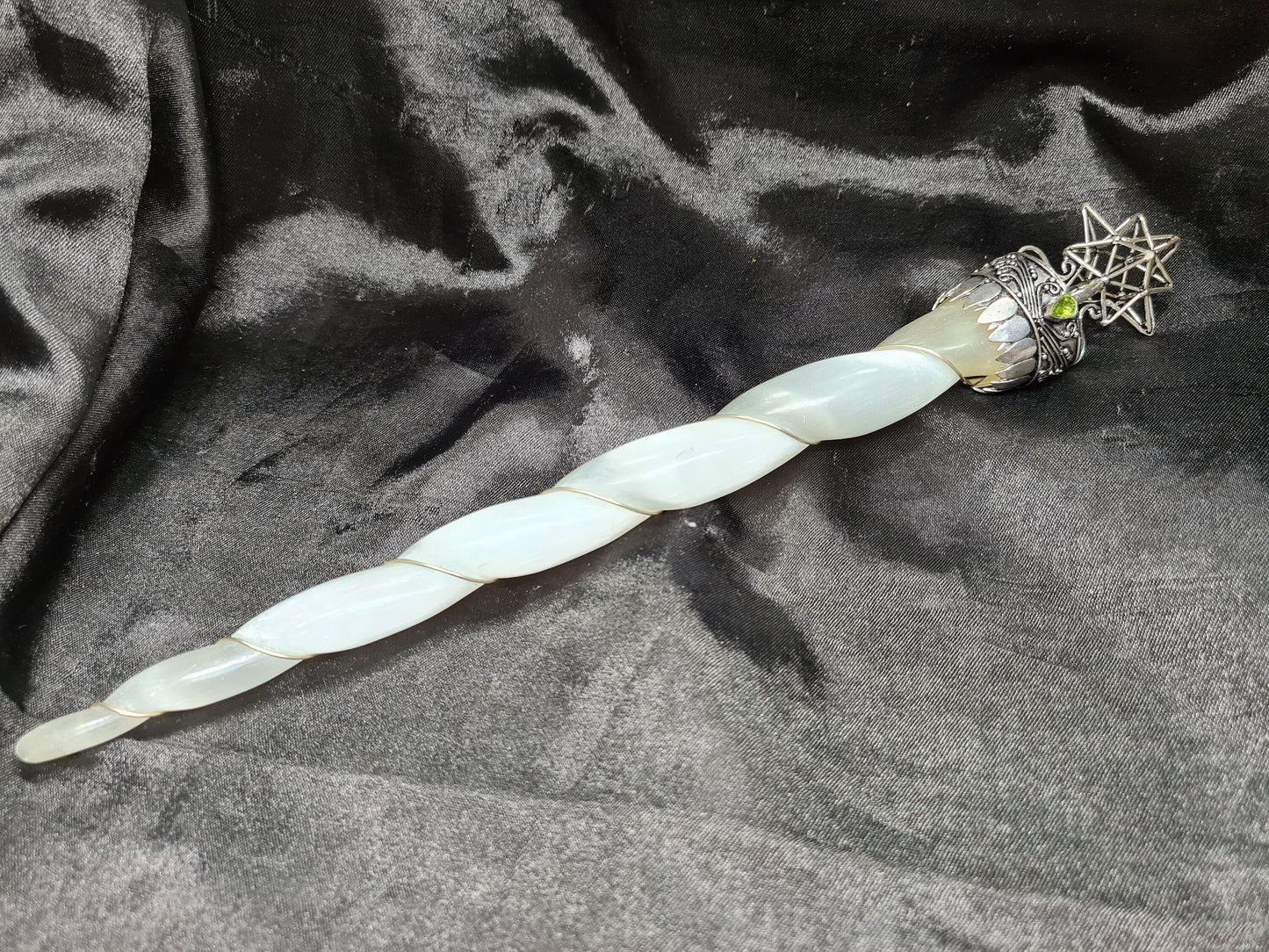 Moroccan Selenite Reiki Wand