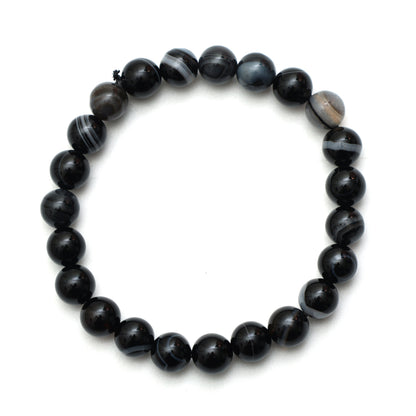 Black Onyx Beaded Bracelet