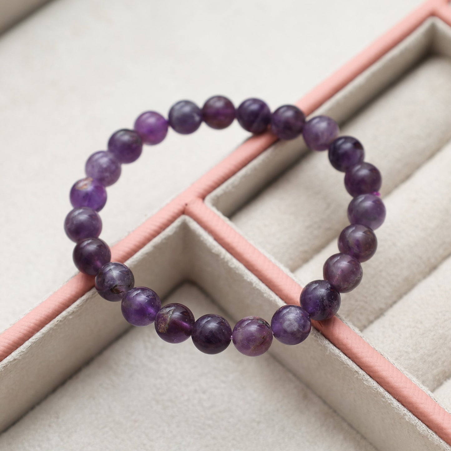 Amethyst Bead Bracelet