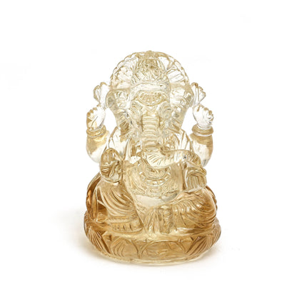 Citrine Ganesha Idol