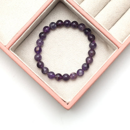 Amethyst Bead Bracelet