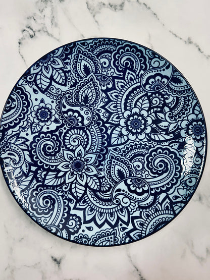 Turkish Tile-Inspired Dinner Plate - Atyahara Rocks and Minerals