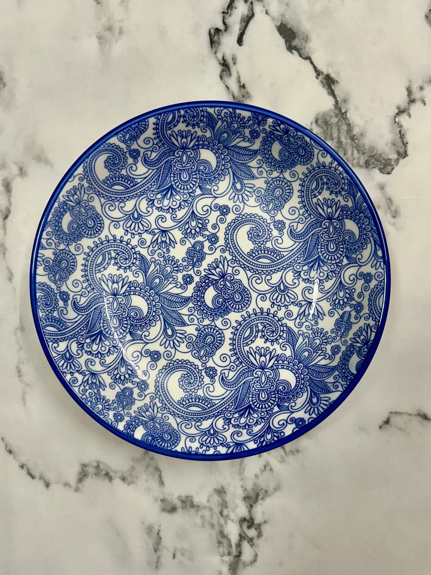 Handmade Ceramic Deep Dinner Plate - Atyahara Rocks and Minerals