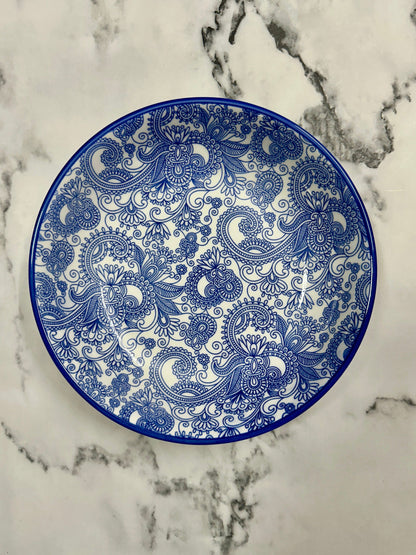 Handmade Ceramic Deep Dinner Plate - Atyahara Rocks and Minerals