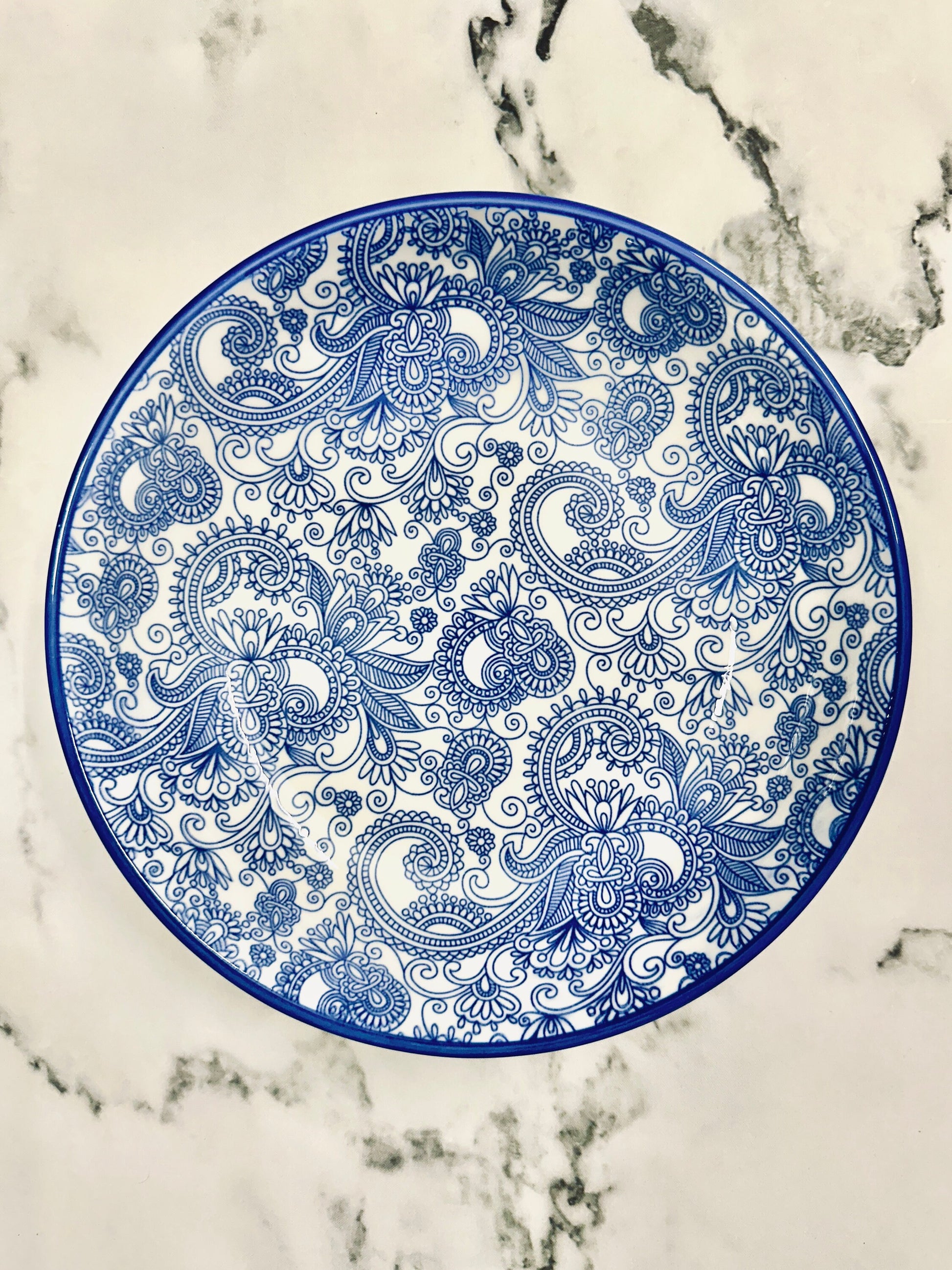 Handmade Ceramic Deep Dinner Plate - Atyahara Rocks and Minerals