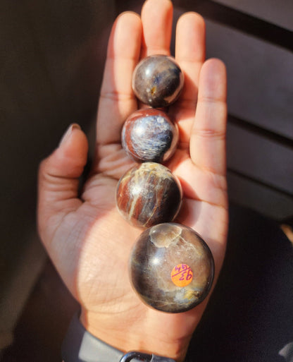 Star Sapphire Spheres - Atyahara Rocks and Minerals