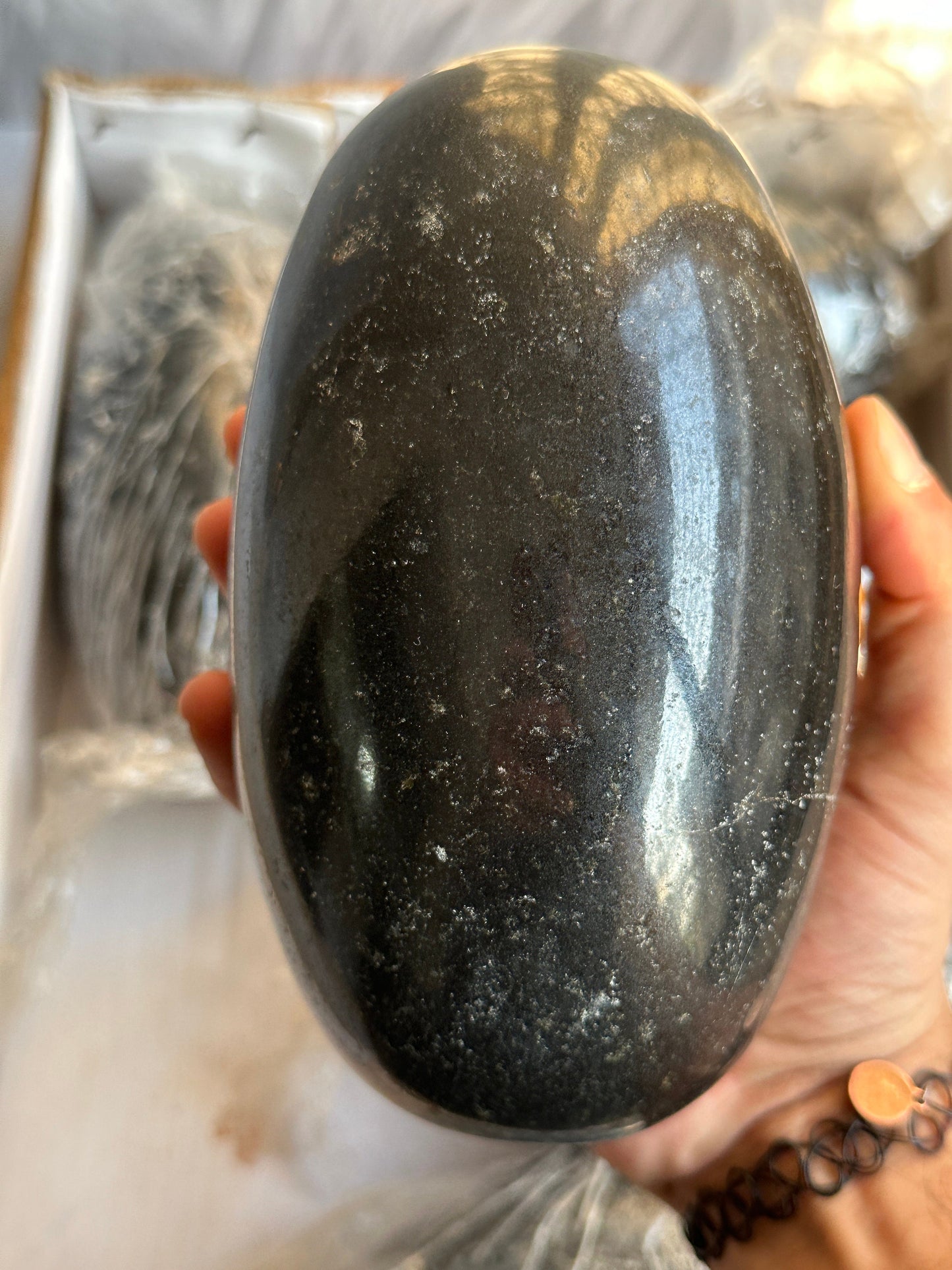 Black Shiva Lingam - Atyahara Rocks and Minerals