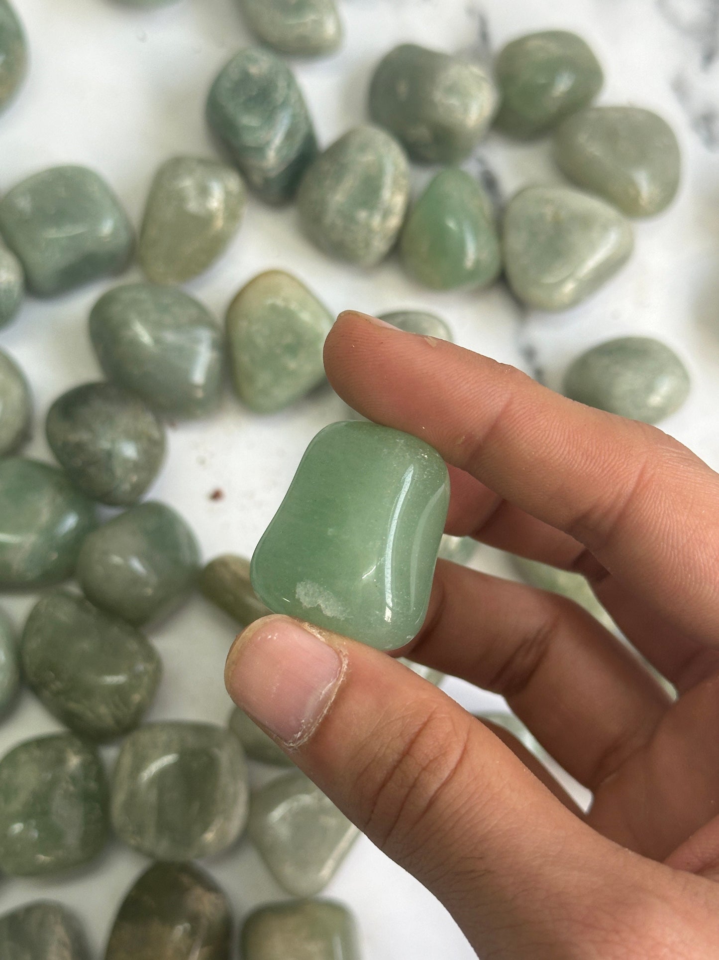 Mint Aventurine Tumbled Stone - Atyahara Rocks and Minerals