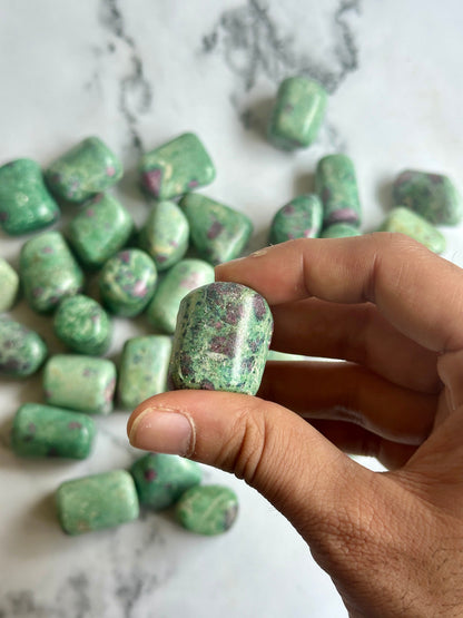 Ruby Fuchsite Tumbled Stones - Atyahara Rocks and Minerals