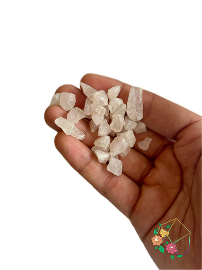 Peach Rose Quartz Chips - Atyahara Rocks and Minerals