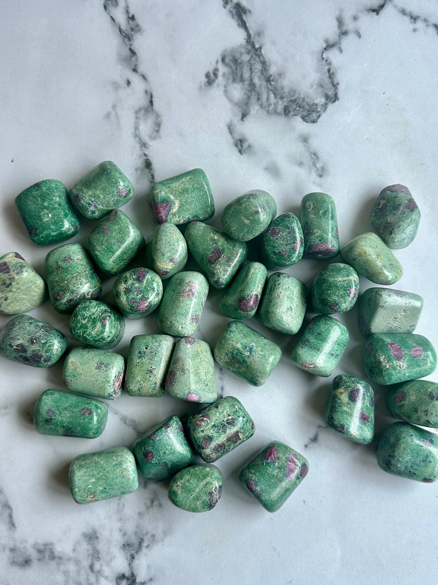 Ruby Fuchsite Tumbled Stones - Atyahara Rocks and Minerals