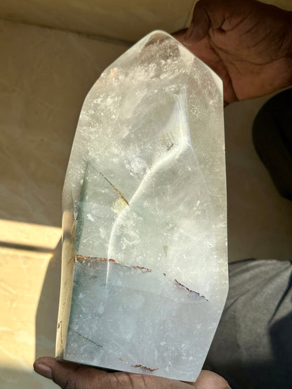 Phantom Quartz with Green Fluorite Inclusion - Atyahara Rocks and Minerals