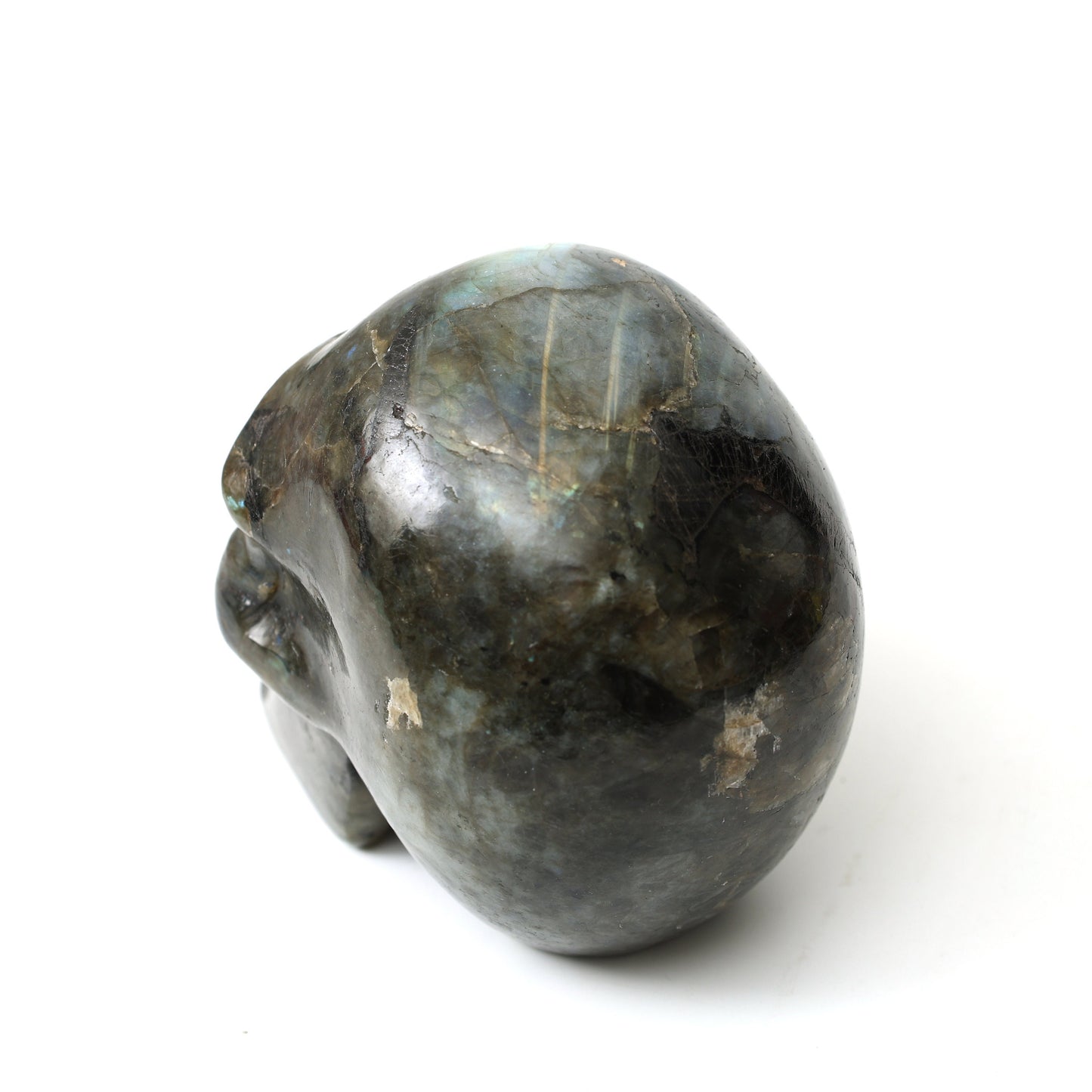 Labradorite Hand-Carved Skull - Atyahara Rocks and Minerals