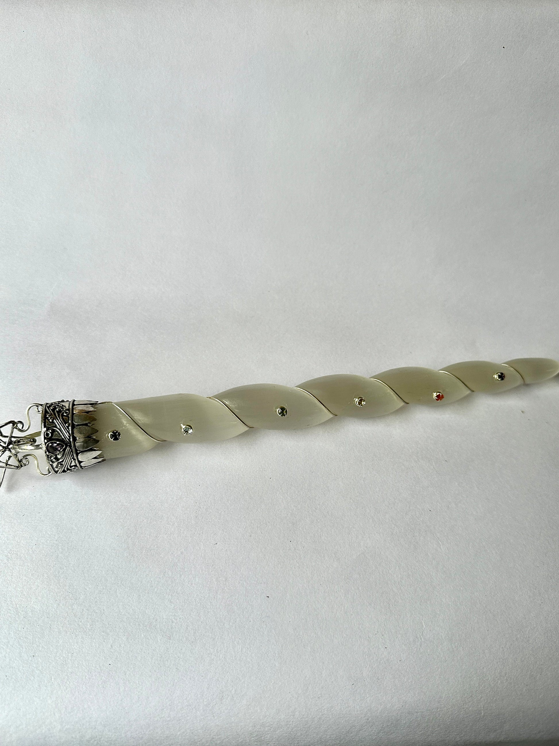 Moroccan Selenite 7 Chakra Reiki Wand - Atyahara Rocks and Minerals