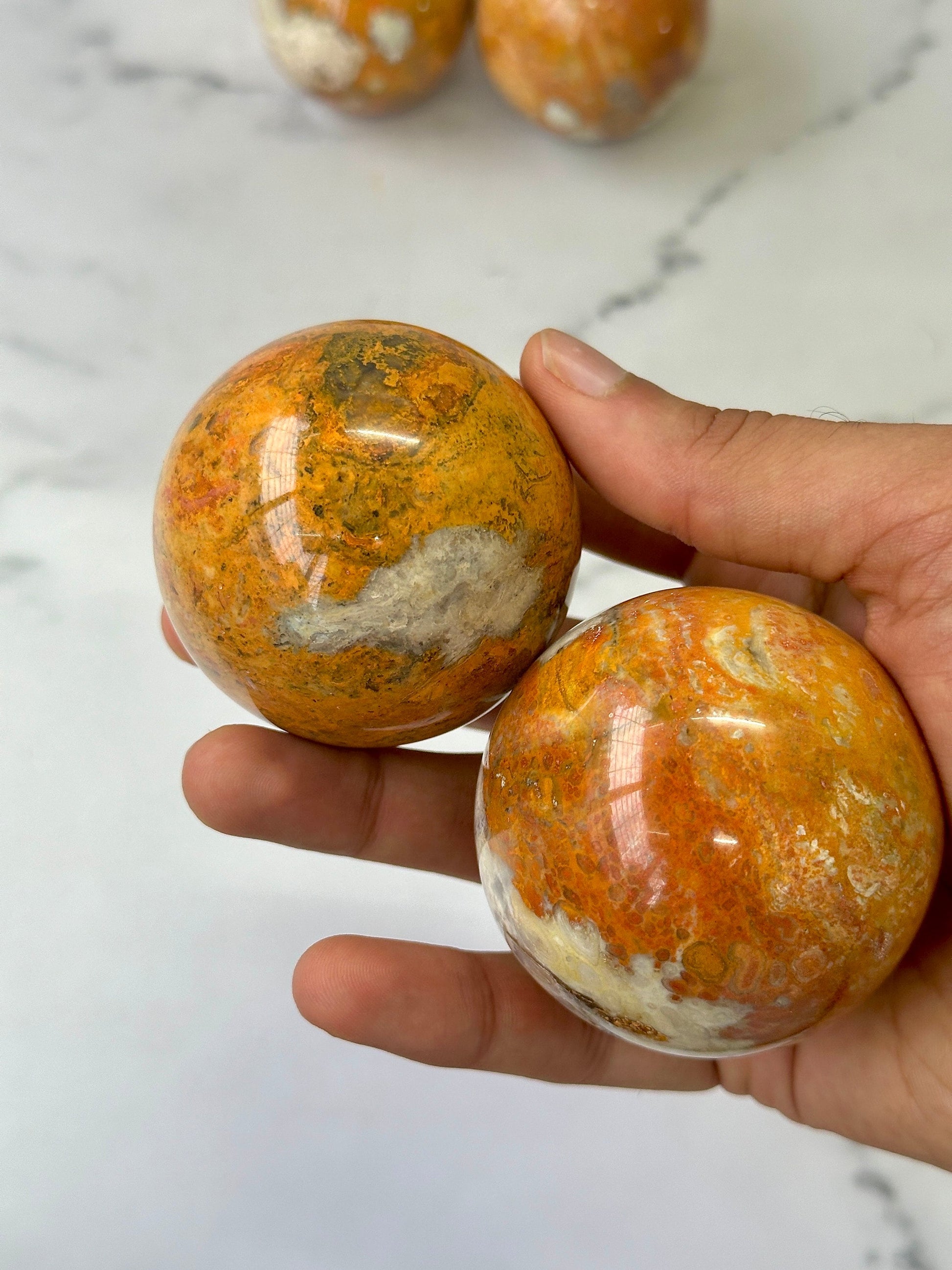 Bumblebee Jasper Spheres - Atyahara Rocks and Minerals