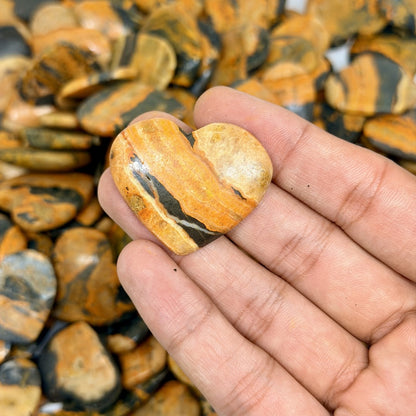Bumblebee Jasper Mini Heart